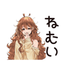 気にしない★マイペース女子（個別スタンプ：24）