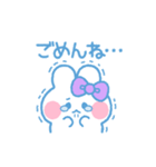 元気なうしゃぎ！！ 紫色（個別スタンプ：9）