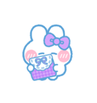元気なうしゃぎ！！ 紫色（個別スタンプ：27）