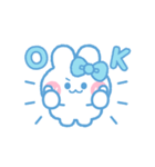 元気なうしゃぎ！！ 水色（個別スタンプ：3）