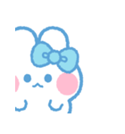 元気なうしゃぎ！！ 水色（個別スタンプ：19）