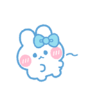 元気なうしゃぎ！！ 水色（個別スタンプ：34）