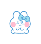 元気なうしゃぎ！！ 水色（個別スタンプ：35）