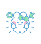 元気なうしゃぎ！！ 緑色（個別スタンプ：3）