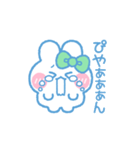 元気なうしゃぎ！！ 緑色（個別スタンプ：23）