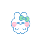 元気なうしゃぎ！！ 緑色（個別スタンプ：24）