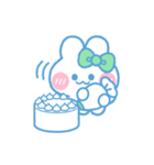 元気なうしゃぎ！！ 緑色（個別スタンプ：25）