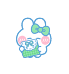 元気なうしゃぎ！！ 緑色（個別スタンプ：27）