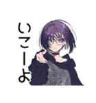 サブカル女子★深夜ラーメン誘い（個別スタンプ：9）