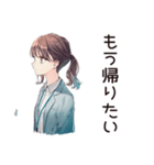 社畜ちゃん★絶望の締め切り前夜（個別スタンプ：30）