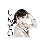 社畜ちゃん★絶望の締め切り前夜（個別スタンプ：36）