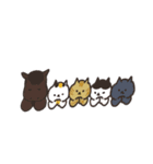 午年の馬と日本猫のスタンプ（個別スタンプ：15）