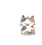 まん丸三毛猫ちゃん（個別スタンプ：2）