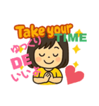 とにかく元気な女の子スタンプ（個別スタンプ：8）