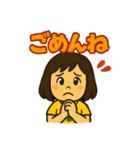 とにかく元気な女の子スタンプ（個別スタンプ：22）