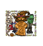 アンデッド動く⚰️ニャンプキンファントム（個別スタンプ：3）