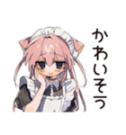 全肯定♡ねこみみメイドのなぐさめ（個別スタンプ：18）