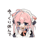 全肯定♡ねこみみメイドのなぐさめ（個別スタンプ：25）