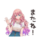 流行女子の最新トレンド（個別スタンプ：22）