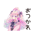 ゆめかわガール★自撮りビフォアフ（個別スタンプ：3）