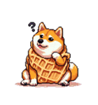 スイーツ太っちょ柴犬（個別スタンプ：24）