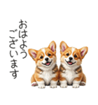 【夏】日常でも使える！コーギースタンプ（個別スタンプ：1）