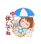 大人かわいい女子の夏（個別スタンプ：22）