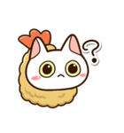 楽しくかわいいシロねこ（個別スタンプ：9）