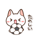 楽しくかわいいシロねこ（個別スタンプ：23）