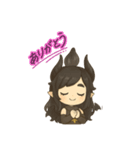 ゆるキャラ ブラック天使（個別スタンプ：2）