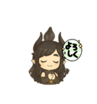 ゆるキャラ ブラック天使（個別スタンプ：4）