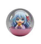 水色みなみちゃんカプセルトイ（個別スタンプ：3）