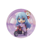 水色みなみちゃんカプセルトイ（個別スタンプ：5）