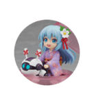 水色みなみちゃんカプセルトイ（個別スタンプ：6）