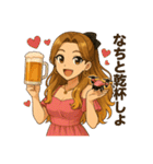ドローン夏知(夏ver.)（個別スタンプ：6）