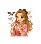 ドローン夏知(夏ver.)（個別スタンプ：15）