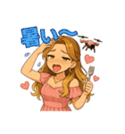 ドローン夏知(夏ver.)（個別スタンプ：18）