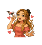 ドローン夏知(夏ver.)（個別スタンプ：35）