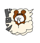 めごちん×なんだ神田さん たぬき（個別スタンプ：8）
