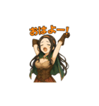 ファンタジー女子のほのぼのスタンプ（個別スタンプ：1）