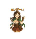 ファンタジー女子のほのぼのスタンプ（個別スタンプ：6）