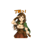 ファンタジー女子のほのぼのスタンプ（個別スタンプ：8）