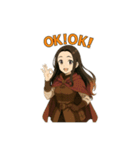 ファンタジー女子のほのぼのスタンプ（個別スタンプ：21）