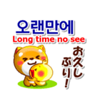 韓国語「ハングル」,日本語,英語 . 連絡用（個別スタンプ：12）