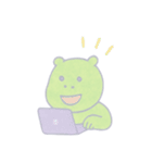 カバのほんわか日和（個別スタンプ：4）