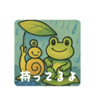 アマガエルくんのサイン（個別スタンプ：15）