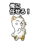 強気と弱気の三毛猫（個別スタンプ：2）