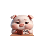 ピンクのブタ毒舌返信スタンプ（個別スタンプ：12）
