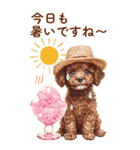 トイプードルの夏のご挨拶（個別スタンプ：27）