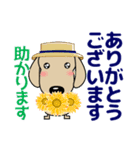 優しい気づかい ダックスフンド-犬好き 夏（個別スタンプ：14）